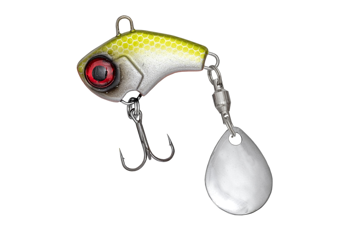 PZ Metal Viber műcsali, 2,8 cm, 10 g, fluo sárga, fehér