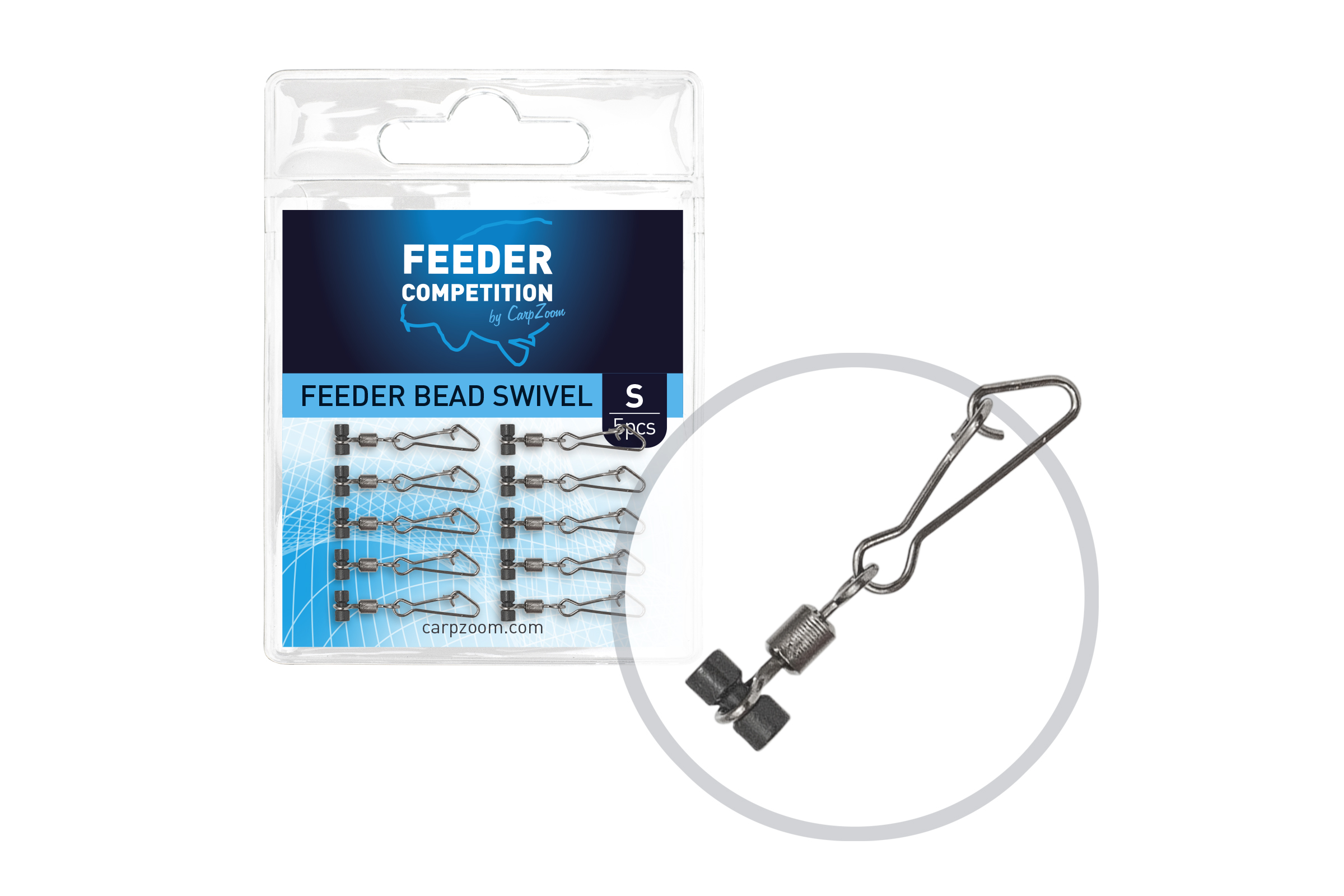 FC Feeder forgó gyönggyel, L, 5 db