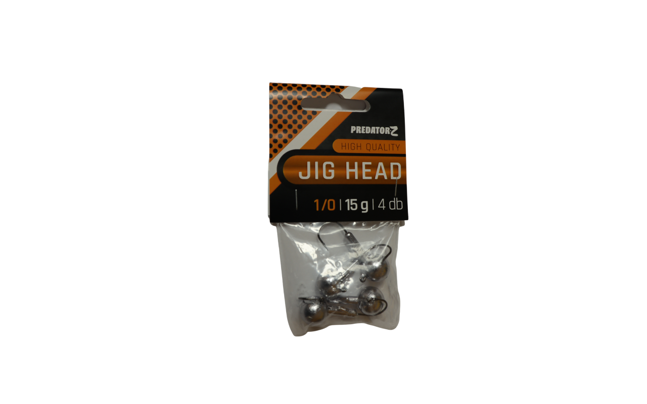 PZ Jig fej 1/0, 1/0, 15 g, 4 db